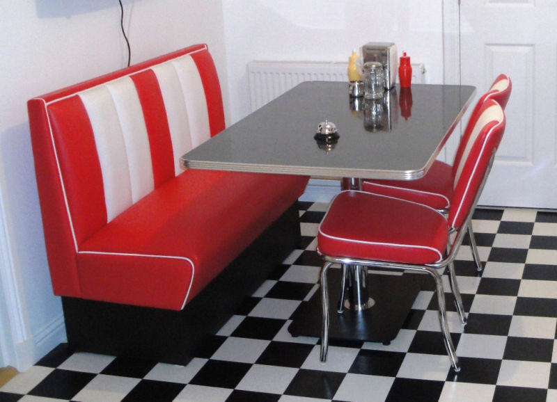 American 1950s Pada retro diner furniture project from Brunei Pada retro diner